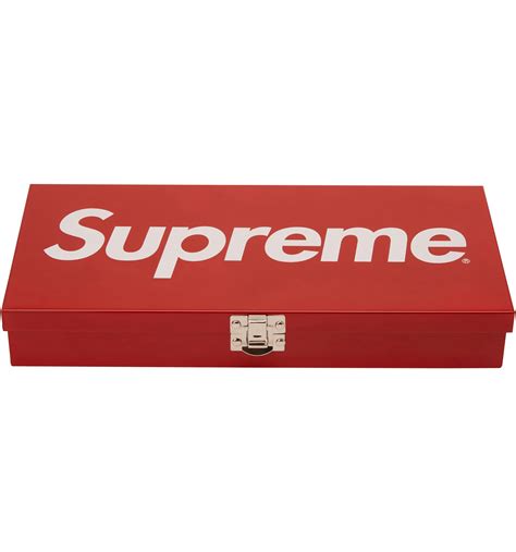 supreme ss17 small metal box|Supreme Small Metal Storage Box Red .